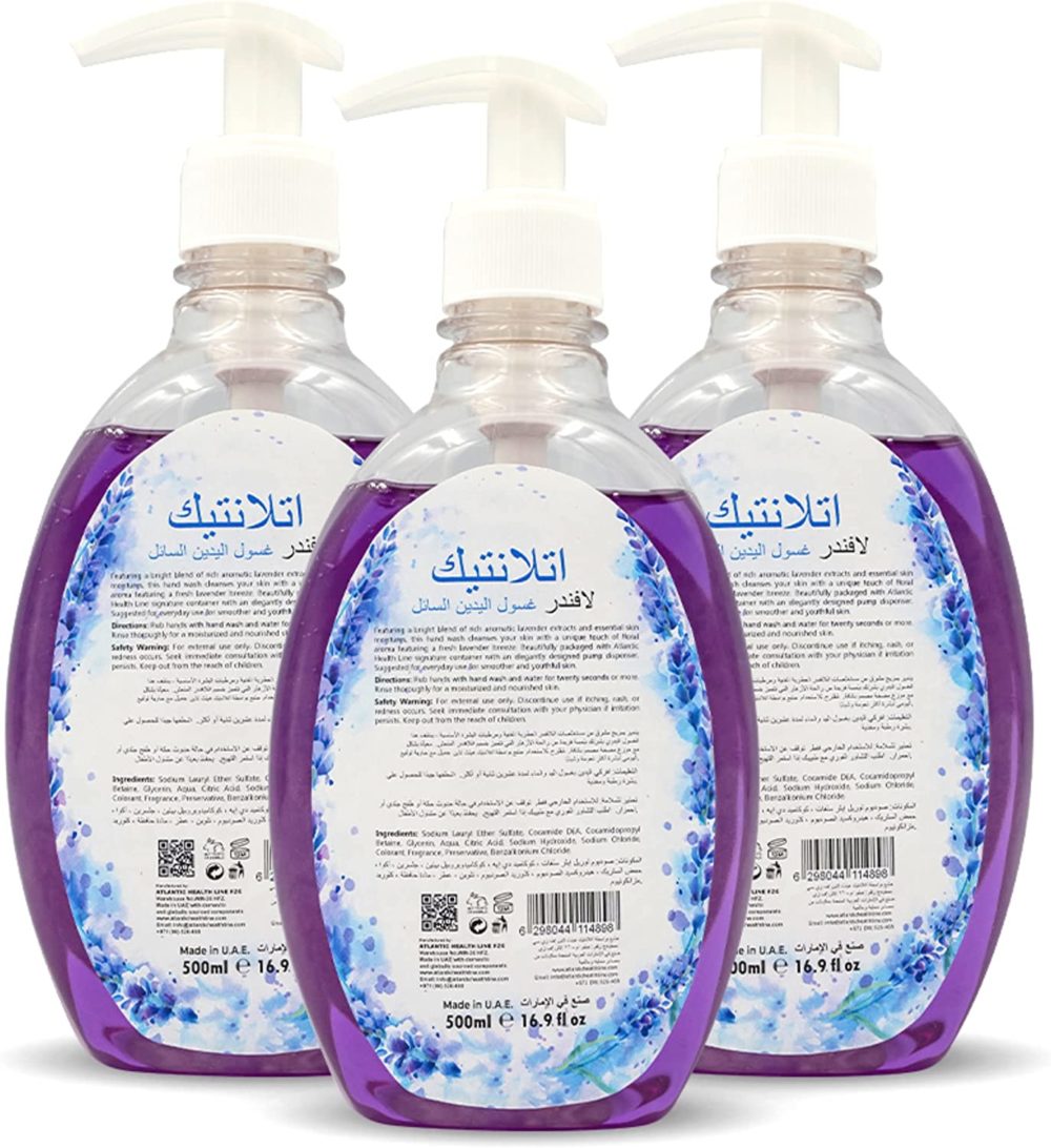 Atlantic Lavender Liquid Hand Wash Gel, 500ml
